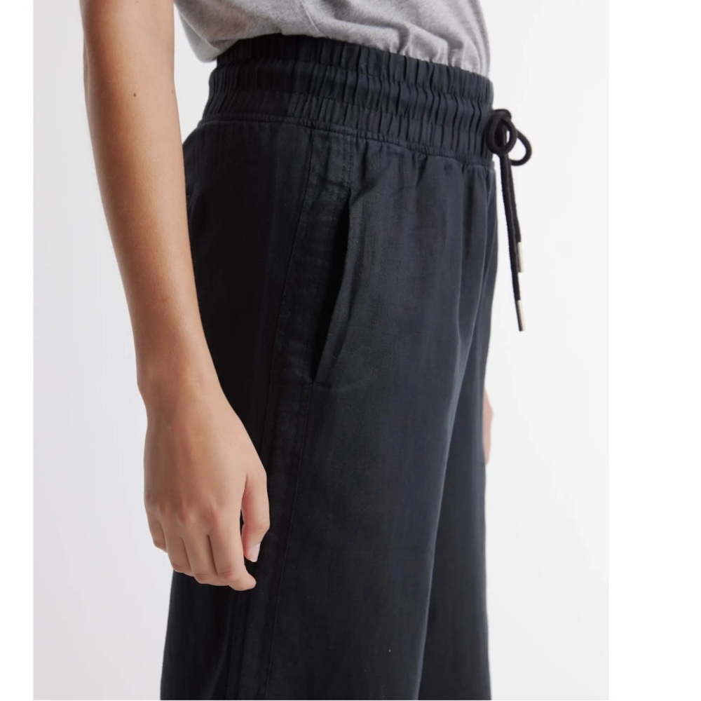 Quince European Linen Wide-Leg Pants, Size M 30" Length - Picture 3 of 11